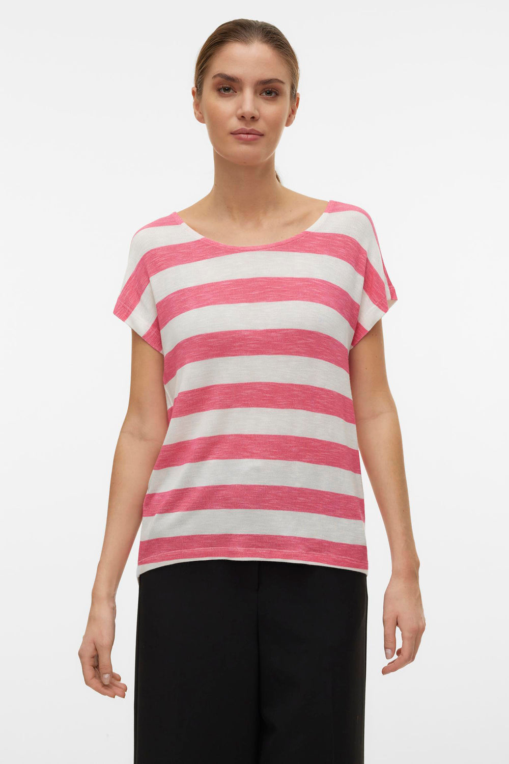 Top uni manches courtes Rose - VERO MODA®