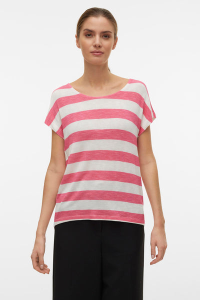Top uni manches courtes Rose - VERO MODA®