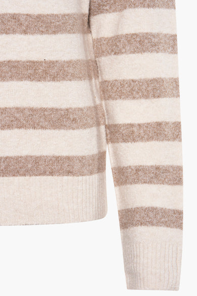 Pull à col rond - beige