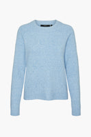 Pull col rond Bleu - VERO MODA®