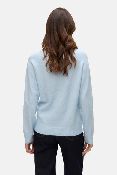 Pull col rond bleu - VERO MODA®
