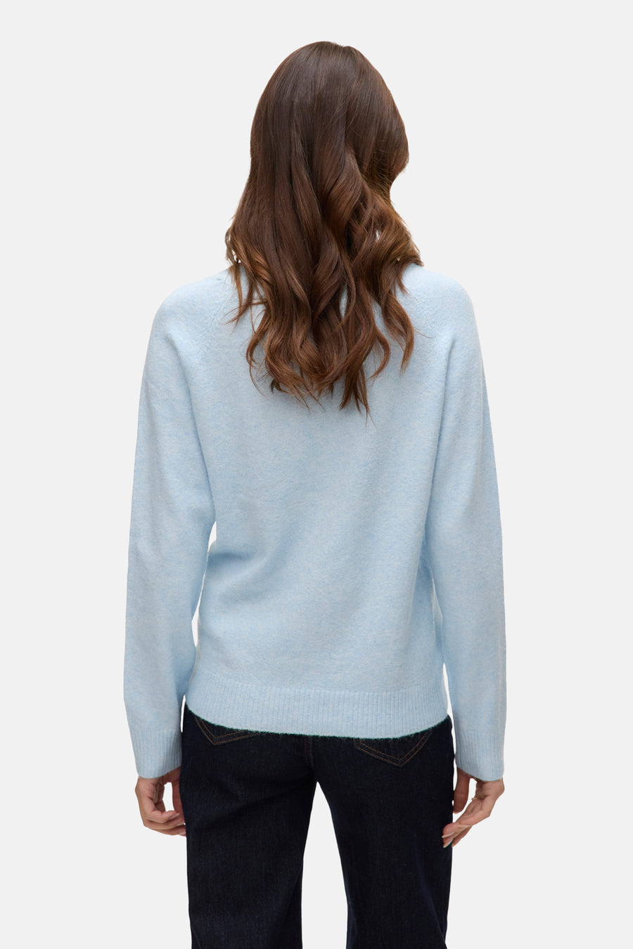Pull col rond bleu - VERO MODA®