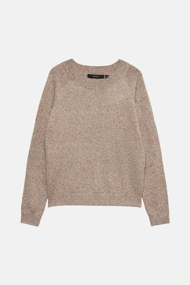 Pull col rond brun - VERO MODA®