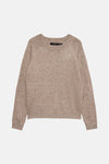 Pull col rond brun - VERO MODA®