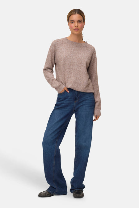 Pull O-hals - Cocoa Brown