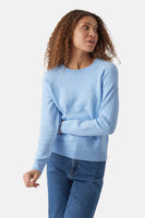 Pull col rond Bleu - VERO MODA®