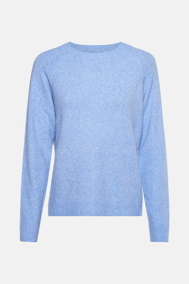 Pull bleu à col rond de Vero Moda, en tricot doux.