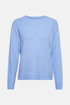 Pull bleu à col rond de Vero Moda, en tricot doux.