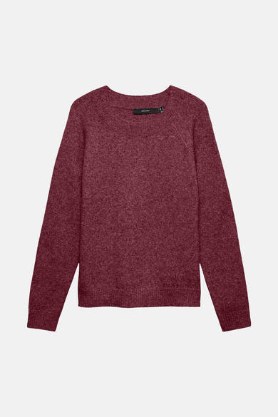 Pull O-hals - Bordeaux