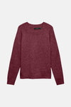 Pull O-hals - Bordeaux
