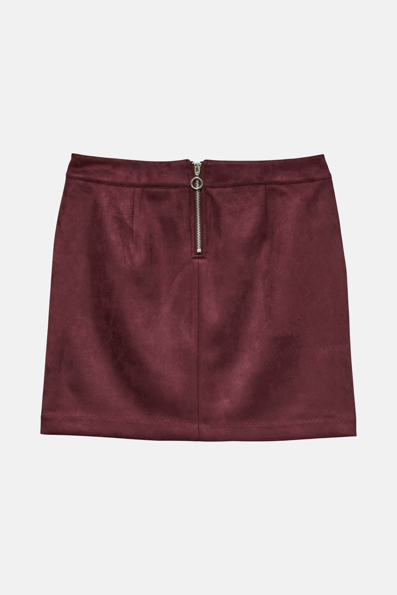Korte rok - bordeaux