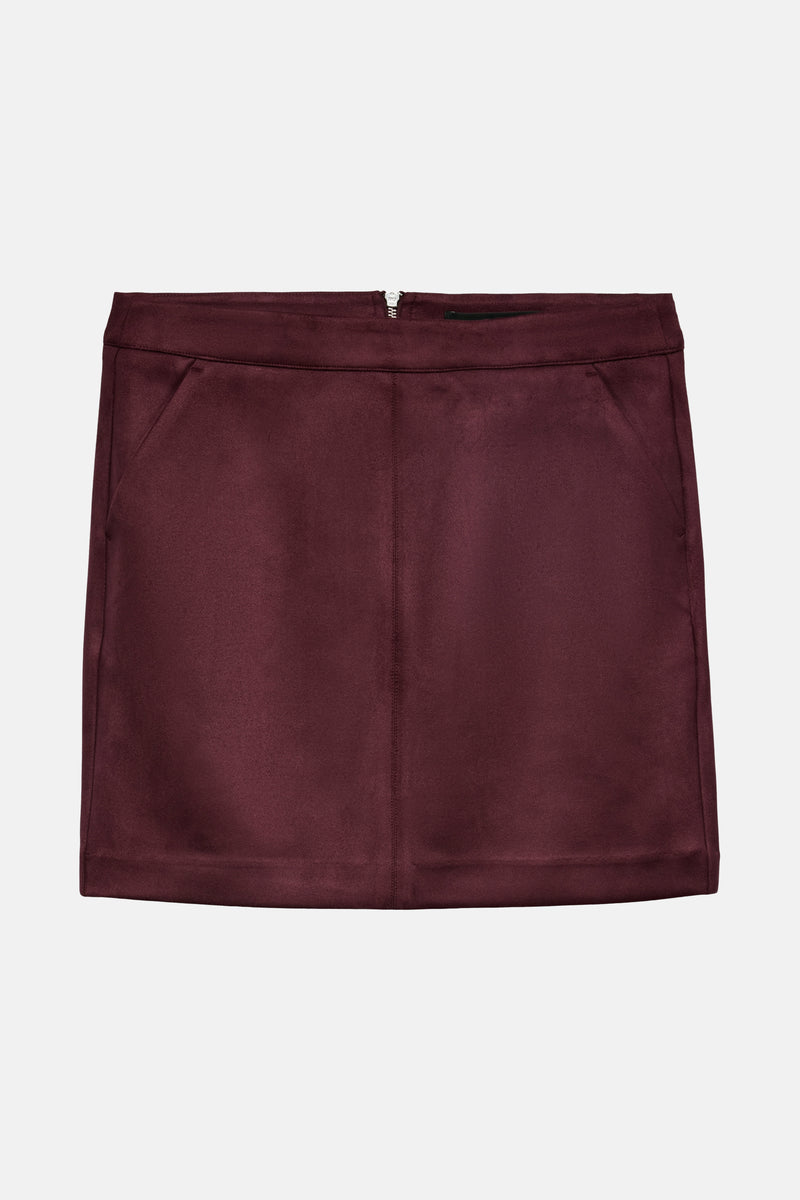 Korte rok - bordeaux