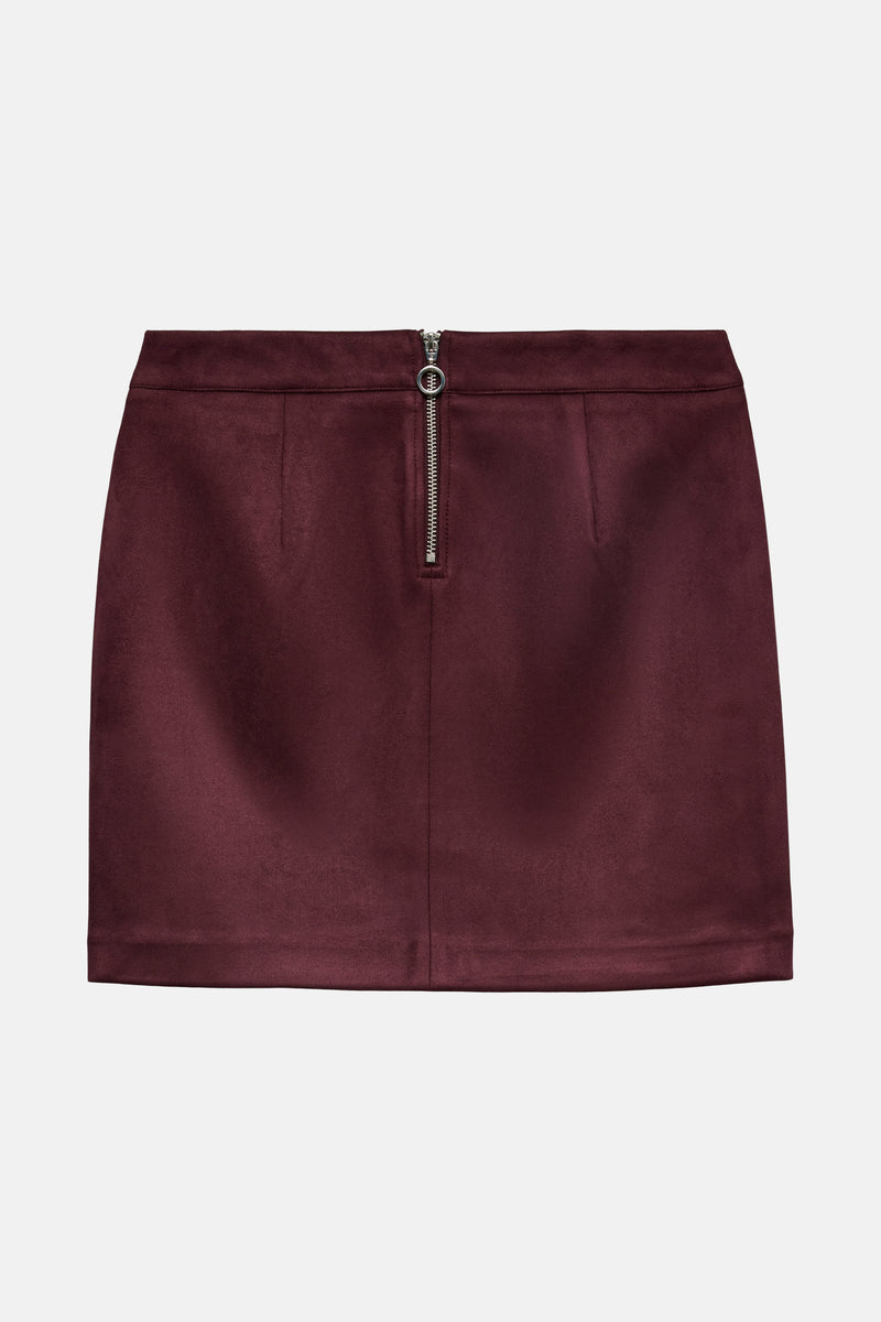 Korte rok - bordeaux