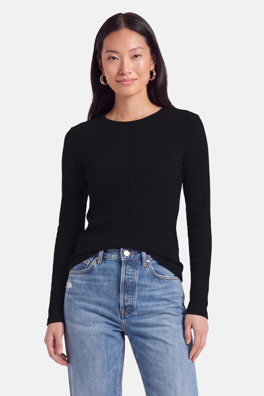 Pull col O - noir