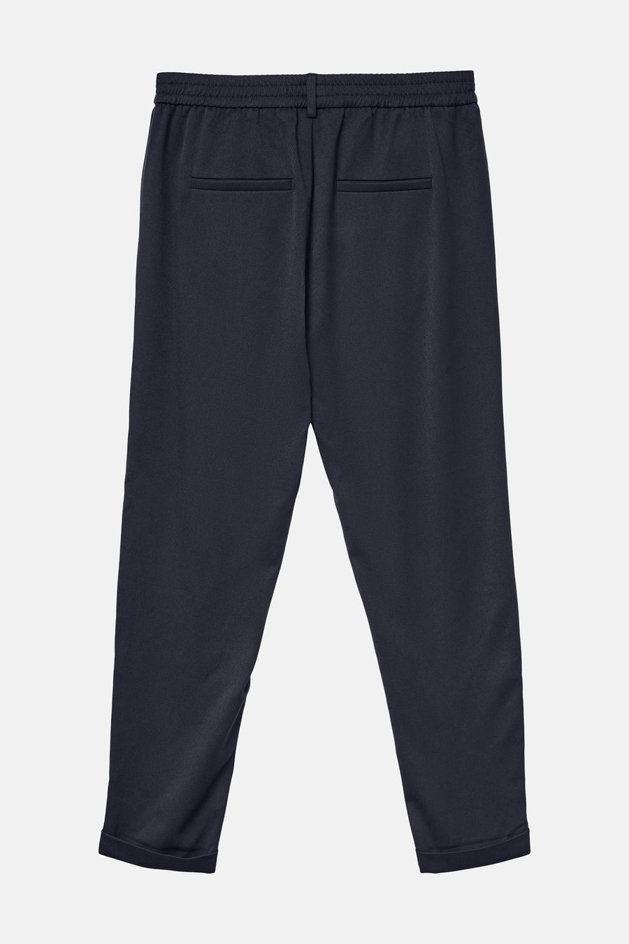 Pantalon de costume bleu par VERO MODA, avec poches arrière passepoilées et taille élastiquée.