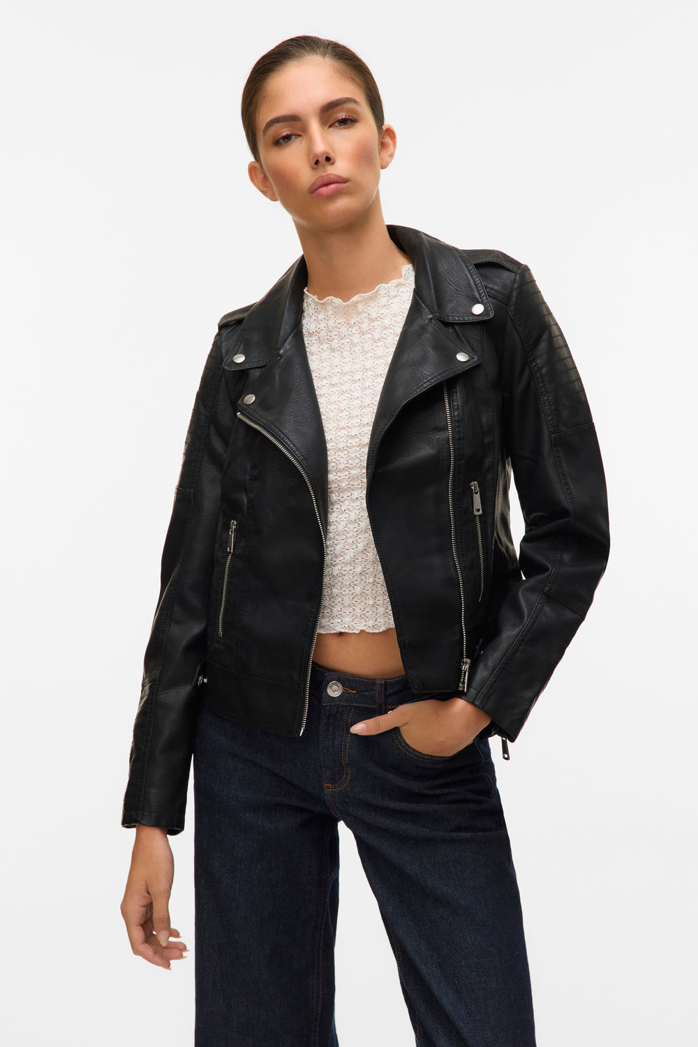 Veste en simili cuir Noir - VERO MODA®