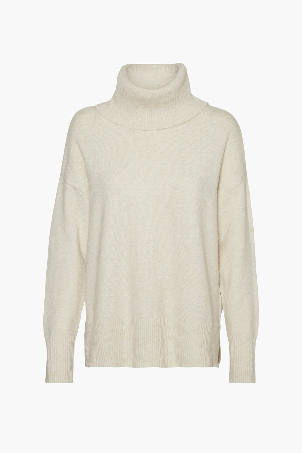 Pull col montant Beige - VERO MODA®