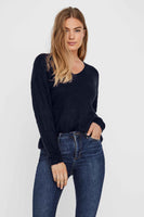 VMCREWLEFILE LS V-NECK BLOUSE NOOS