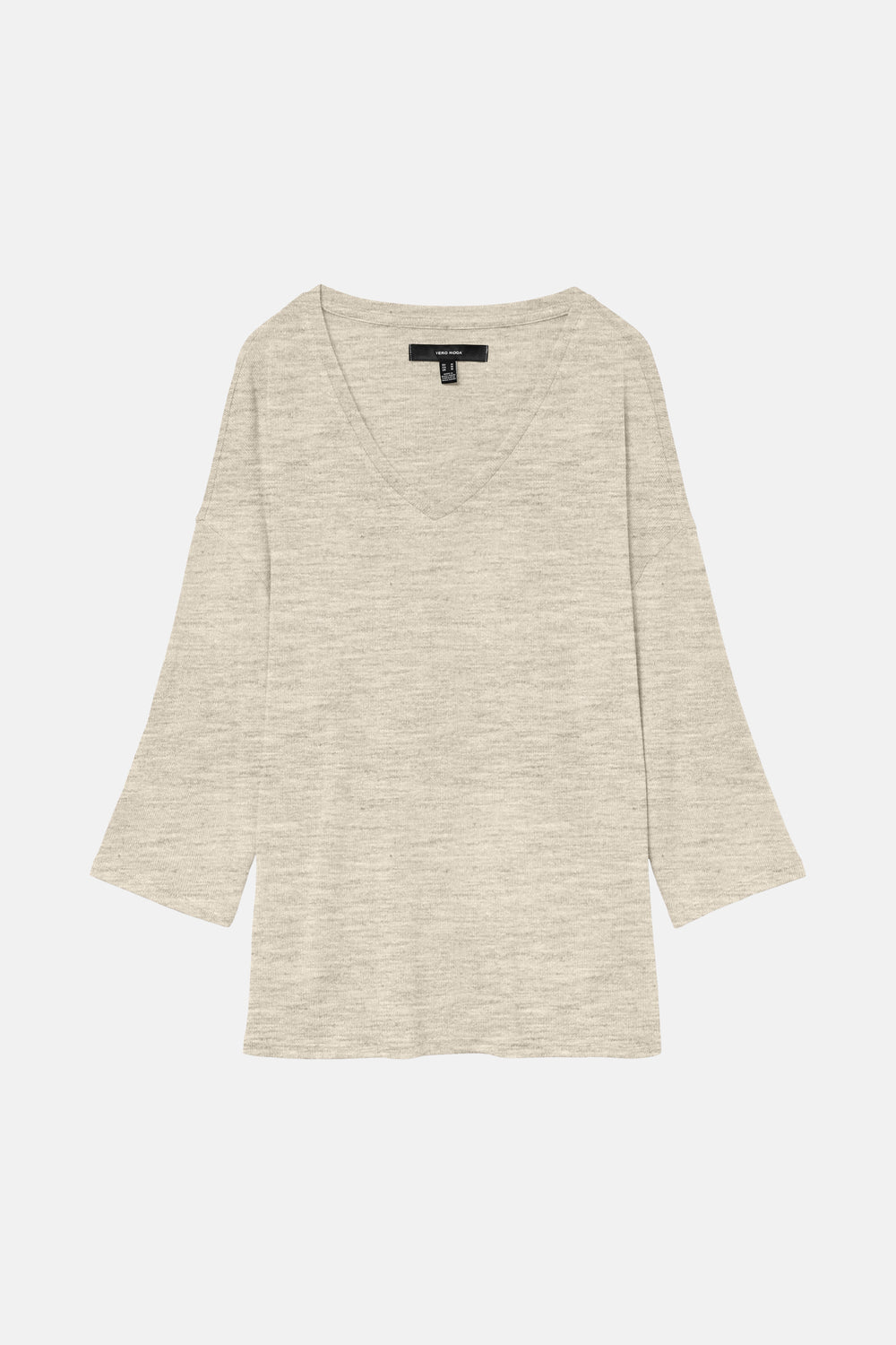 T-shirt met lange mouwen - beige