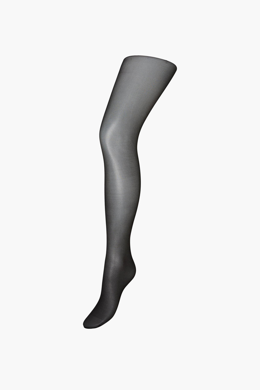 Zwarte panty van VERO MODA, gezien op een beenmodel, op een witte achtergrond.