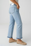Jeans boyfriend light blue denim - OPUS