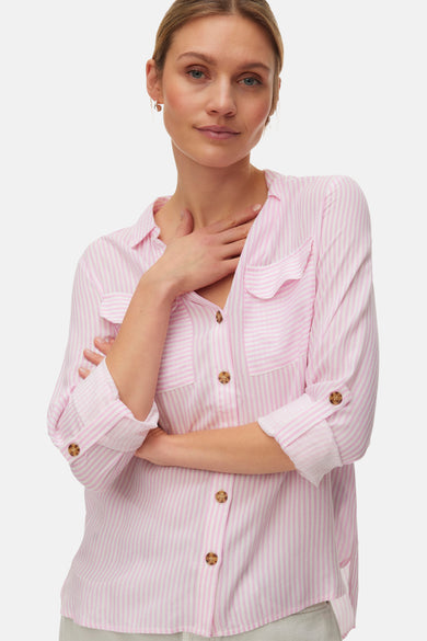 Chemise à manches longues - Rose