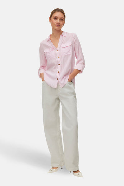 Chemise à manches longues - Rose