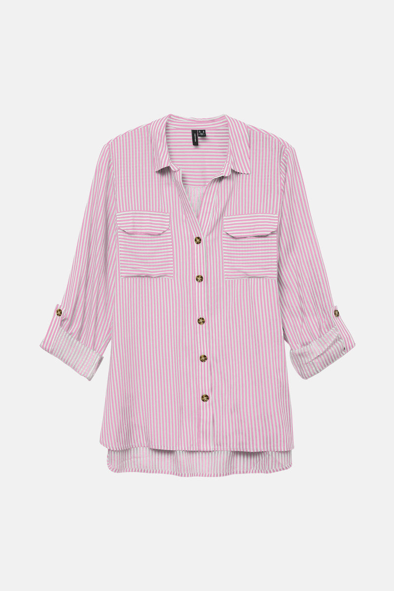 Chemise à manches longues - Rose