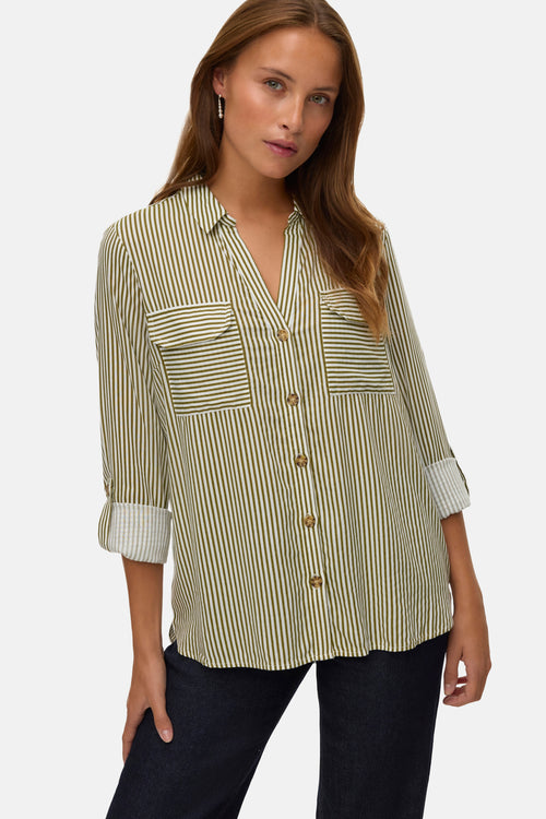 Hemd met lange mouwen - groen