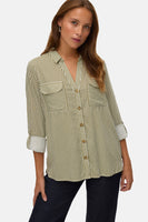 Hemd met lange mouwen - groen