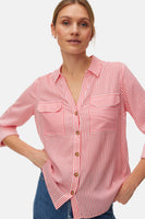 Hemd met lange mouwen - corail