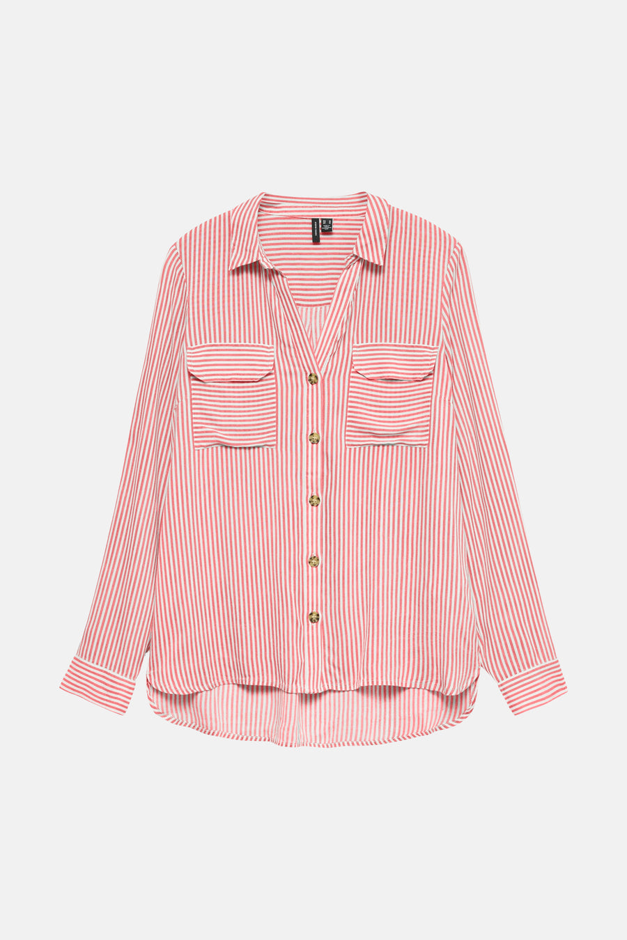 Chemise à manches longues - corail