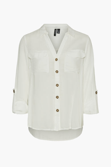 Chemise &agrave; manches longues - blanc