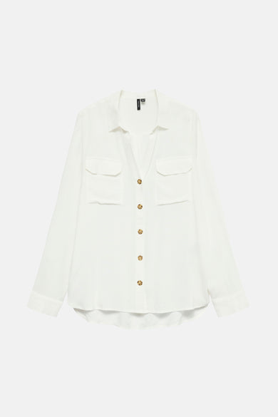 Chemise &agrave; manches longues - blanc