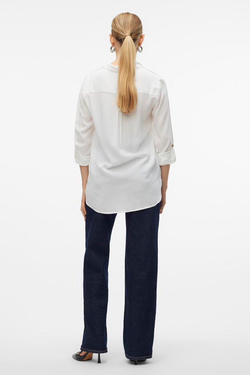 Chemise &agrave; manches longues - blanc