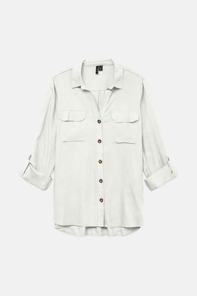 Chemise &agrave; manches longues - blanc