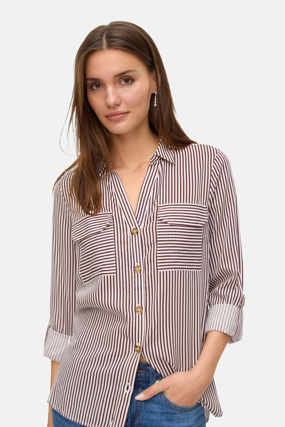 Chemise à manches longues - multicolore