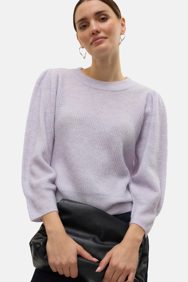 Pull col rond Mauve - VERO MODA®