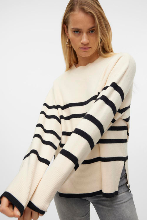 Pull col rond Beige - VERO MODA®