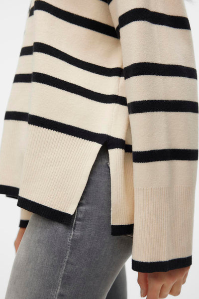 Pull col rond Beige - VERO MODA®