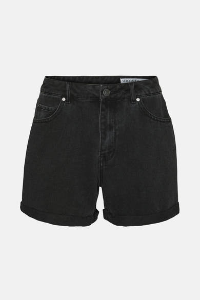 Korte spijkerbroek van VERO MODA met voorzakken en omgeslagen zomen.