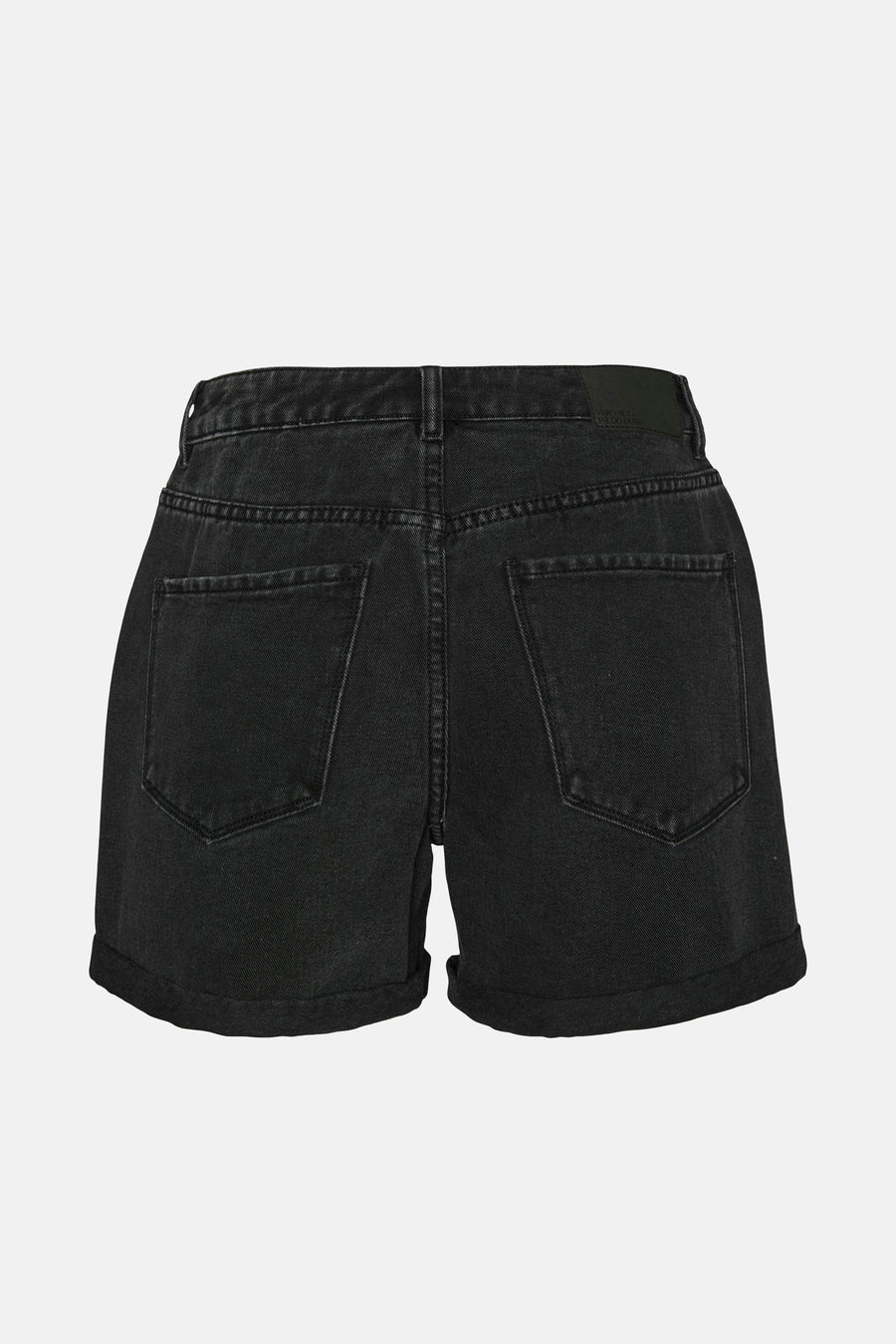 Korte spijkerbroek van Vero Moda, met achterzakken en opgerolde zoom.