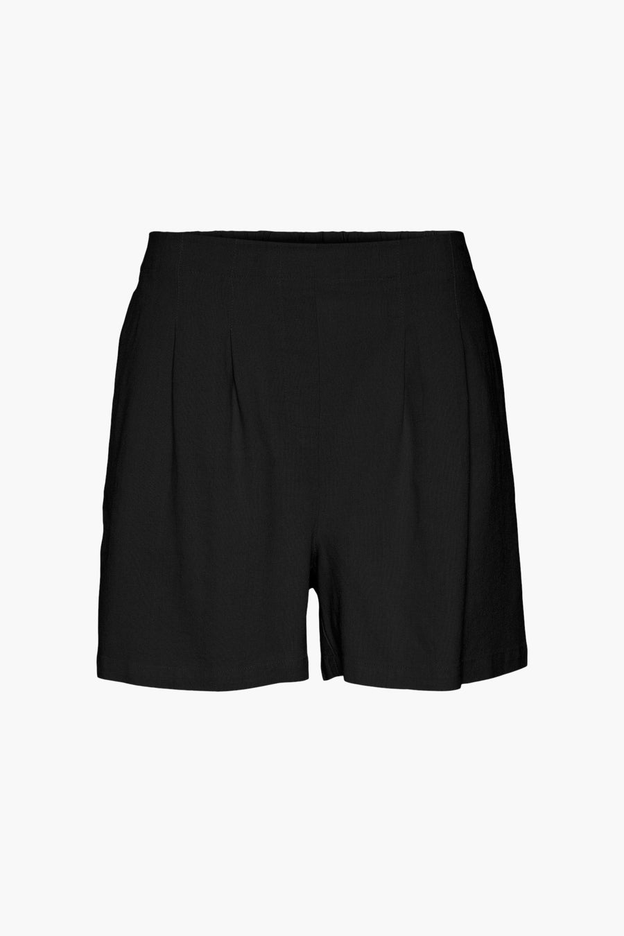 Short noir de VERO MODA®, avec une texture subtile et une coupe ample.