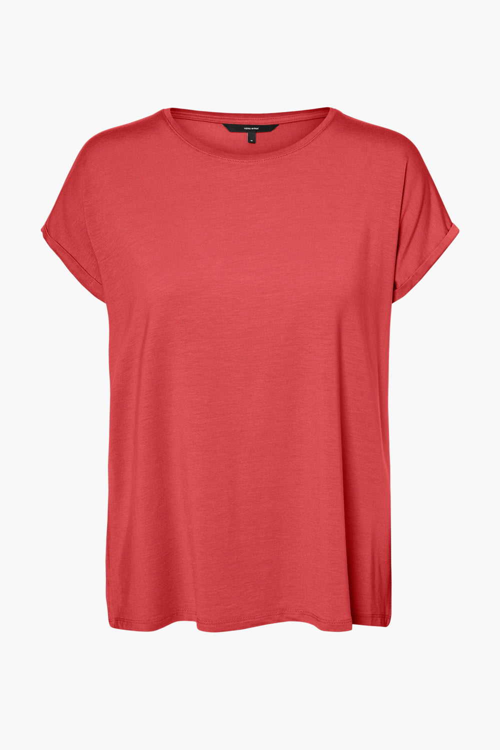 Top uni manches courtes Rouge - VERO MODA®