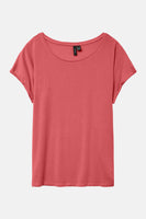 T-shirt met korte mouwen - corail