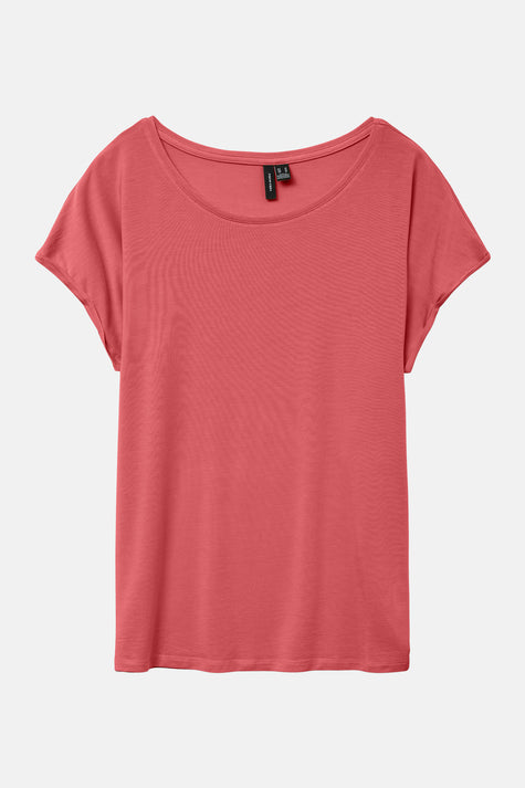 Top uni manches courtes CORAIL - VERO MODA®