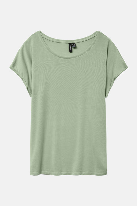Top uni manches courtes Vert - VERO MODA®