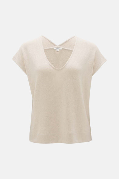 Blouse met korte mouwen - ecru