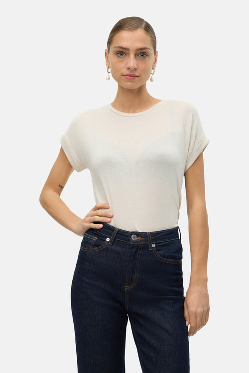 T-shirt à manches courtes - beige