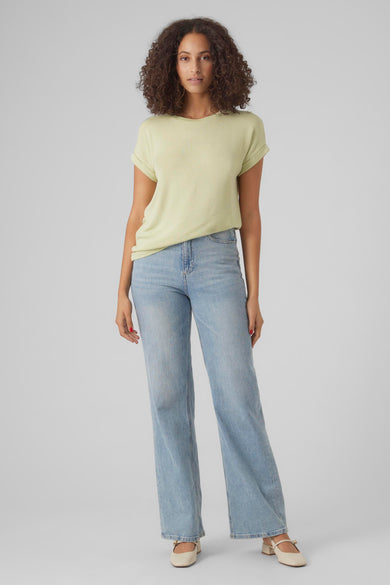 Top uni manches courtes Vert - VERO MODA®